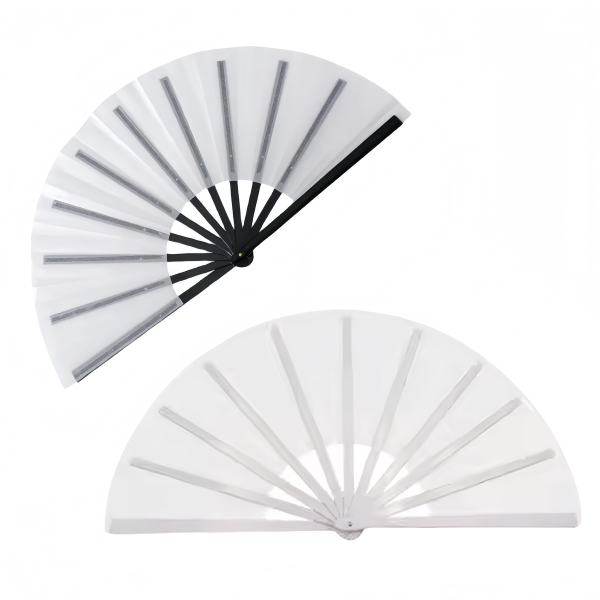 13-Inch Customizable Folding Polyester Fan - Image 2