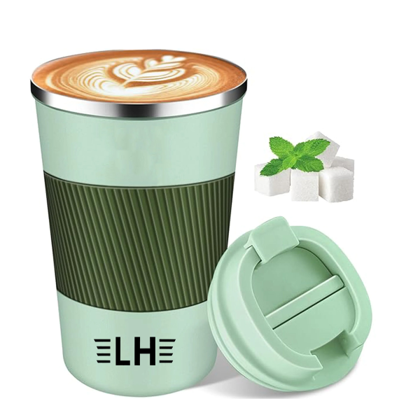 12 oz Stainless Steel Insulated Travel Mug with Secure Lid
