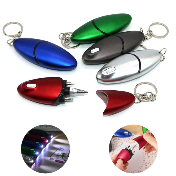 Compact Multi-Tool Pen and Screwdriver Keychain - Image 2